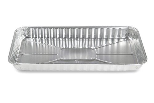 Danish Dessert Container Base 6X4 IN Aluminum Silver Rectangle Shallow 500/Case