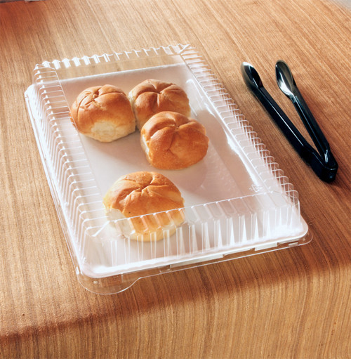 Lid Dome 12X18 IN Plastic Rectangle For Container Unhinged 40/Case