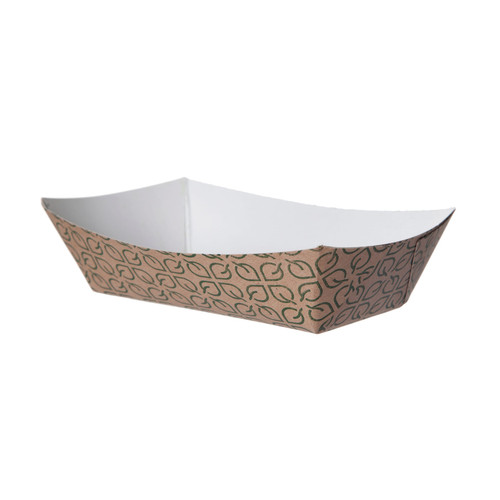 Food Tray 16 OZ Kraft Paper Multicolor Rectangle 1000/Case