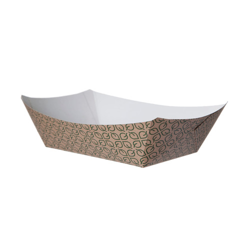 Food Tray 32 OZ Kraft Paper Multicolor Rectangle 1000/Case
