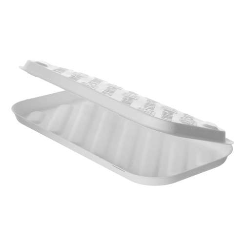 Take-Out Container Hinged 13X7X1.25 IN Sugarcane White Rectangle 200/Case