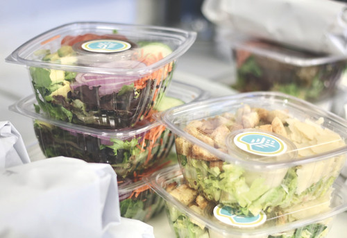 Deli Container Base & Lid Combo 64 OZ PLA Clear Rectangle 200/Case