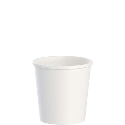 Solo® Flexstyle® Food Container Base 16 OZ DSP White Round Freezer Safe 25 Count/Pack 20 Packs/Case