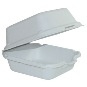 Harvest® Take-Out Container Hinged 5.7X5.7X3 IN Plant Fiber Square 500/Case