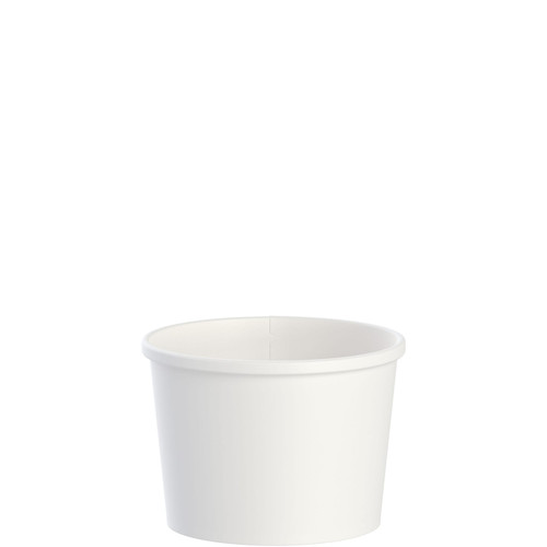 Solo® Flexstyle® Soup Food Container Base 12 OZ DSP White Squat Freezer Safe 25 Count/Pack 20 Packs/Case
