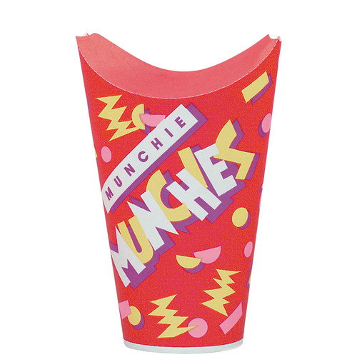 Solo® Munchie Cup® French Fry Cup & Scoop 6.927X2.5245 IN Treated Paper Closing Tabs Grease Resistant 50 Count/Pack 20 Packs/Case