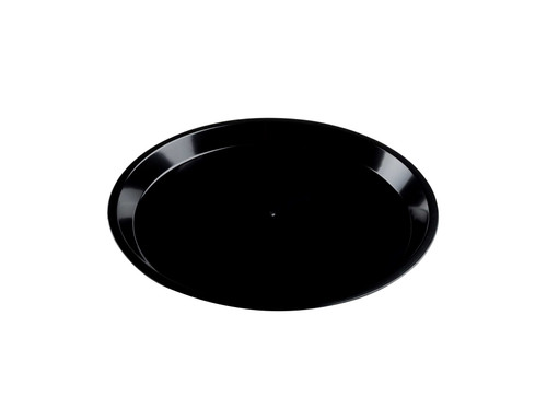 Platter Pleasers Serving Tray Base 16 IN Plastic Black Round 25/Case