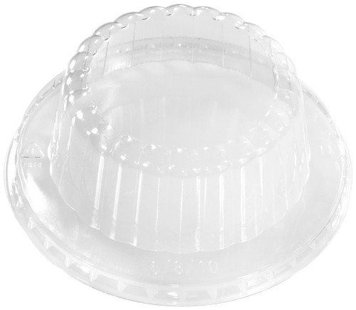 Lid Dome PET Clear Round For 6-10 OZ Container Unhinged 1000/Case