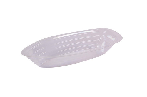 Fresh-Pak To-Go Banana Split Dessert Container Base 8 OZ OPS Clear Oblong 1000/Case