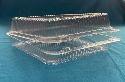 Take-Out Container Hinged Large (LG) 9X9X3 IN Square 250/Case