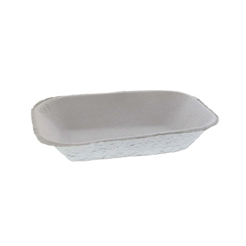 SAV A DAY Take-Out Container Base 9.1X6.9X1.75 IN Molded Fiber Natural Boat 460/Case