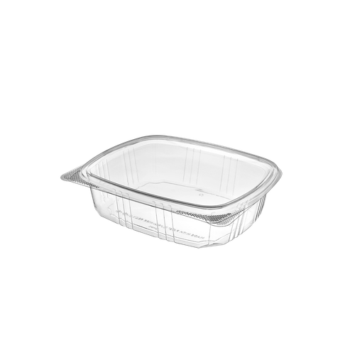 Take-Out Container Hinged 24 OZ 7.2X6.4X1.9 IN RPET Clear 200/Case