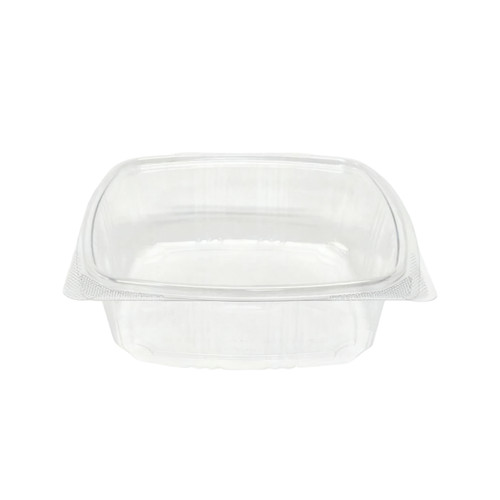 Take-Out Container Hinged 48 OZ 8X16X2.5 IN RPET Clear 200/Case