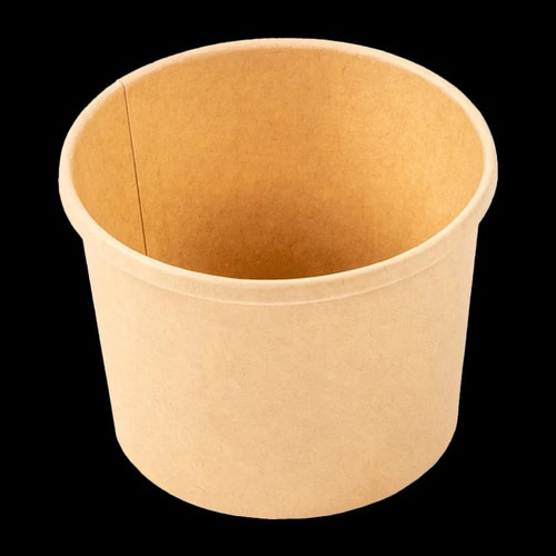 Food Container 12 OZ Paper Kraft Round 500/Case
