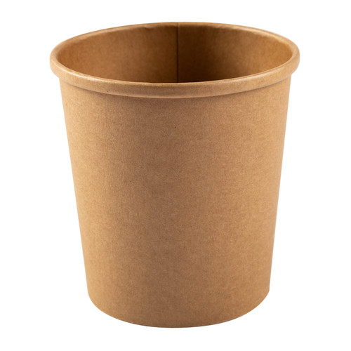 Food Container Base 16 OZ Polyethylene Coated Paperboard Kraft 500/Case