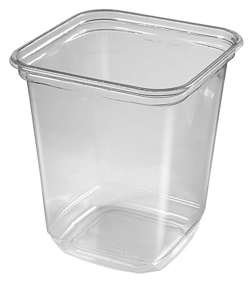 Deli Container 32 OZ PET Square 500/Case