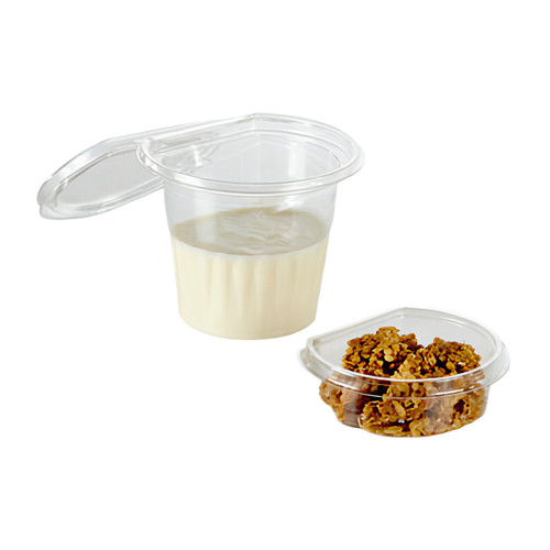 Take-Out Container Insert 4 OZ 3.85X3.36X1.2 IN PET Clear Round 1440/Case