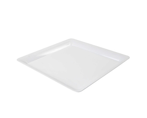 Serving Tray 16X16 IN Plastic White Square 20/Case