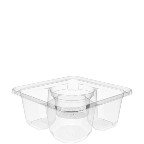 Dart® TamperGuard™ Cold Deli Container 24 OZ 3 Compartment PET Clear 75 Count/Bag 4 Bags/Case 300 Count/Case