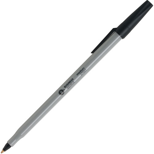 Ballpoint Pen Plastic Tungsten Carbide Medium Point With Pocket Clip 60 Count/Box