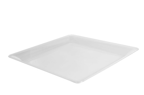 Serving Tray 12X12 IN PS Clear Square 25/Case