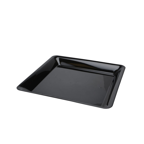 Serving Tray 14X14 IN PP Black Square 20/Case