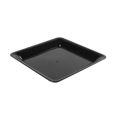 Platter Pleasers Serving Tray 14X14 IN Plastic Black Square 20/Case