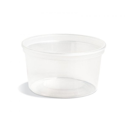 Value Line Take-Out Container Base 4.6X2.58 IN PP Clear Round 500/Case