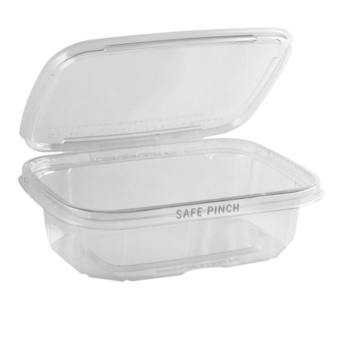 Cold Take-Out Container Hinged With Dome Lid 6X7 IN RPET Clear 200/Case