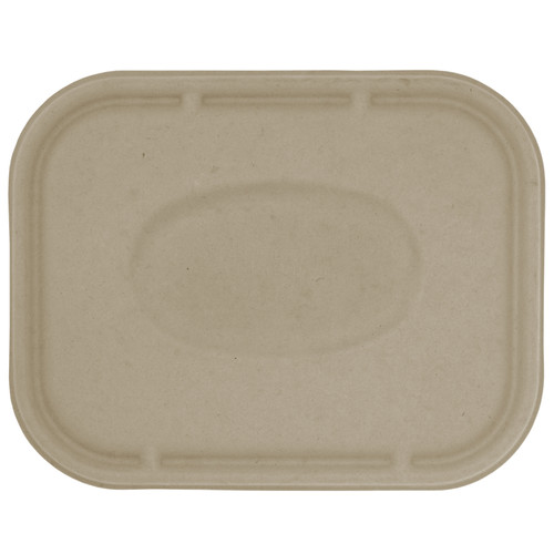 Lid Flat 10.1X7.8 IN Pulp Fiber Kraft Rectangle For Container 400/Case