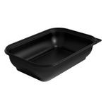 Thermosource Tooling Take-Out Container 64 OZ 10X7X2.5 IN PP Black Microwave Safe 400/Case
