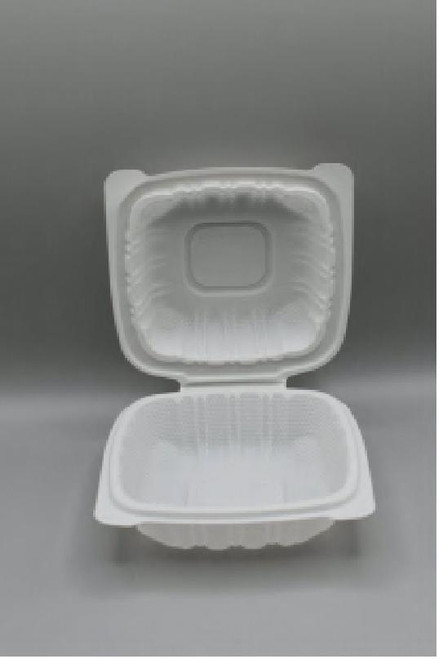 Take-Out Container Hinged PP White 250/Case
