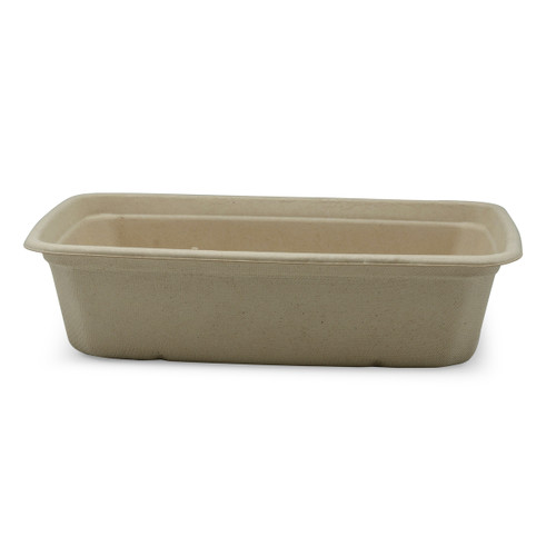 Victoria Bay Take-Out Container Base 6X9 IN Pulp Fiber Natural Rectangle 300/Case