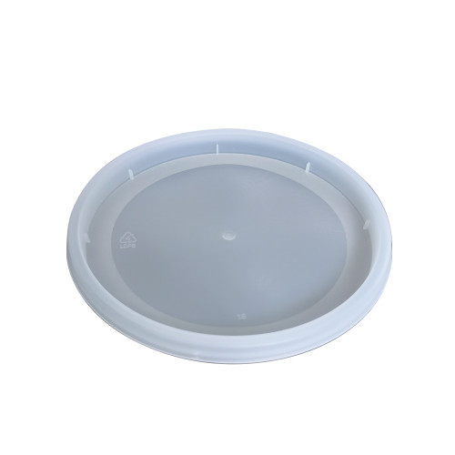 Victoria Bay Lid Flat 4.5 IN PP Clear Round For 8-32 OZ Deli Container Recessed 480/Case