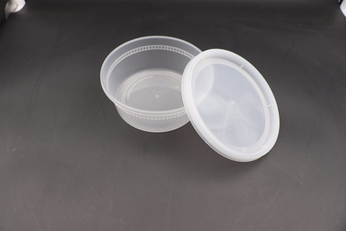 Victoria Bay Deli Container Base & Lid Combo With Polyethylene (PE) Lid 8 OZ PP Round 240/Case