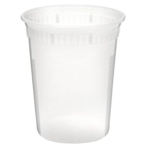 Victoria Bay Deli Container Base 32 OZ PP Clear Round Heavy Duty 480/Case