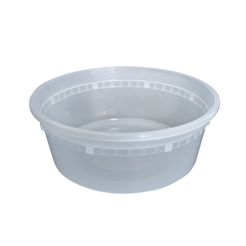 Victoria Bay Deli Container Base & Lid Combo 8 OZ PP Clear Round 240/Case