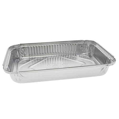 Take-Out Container Base 11.5X7.5X1.5 IN Aluminum Silver Oblong 150/Case