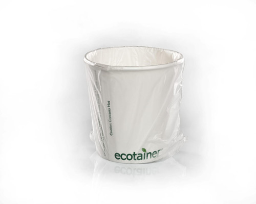 Hot Cup Wrapped 10 OZ Single Wall Poly-Coated Paper Plastic White 1000/Case