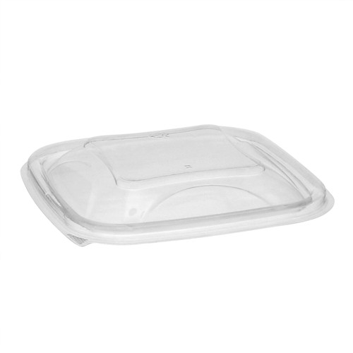 Lid Dome 5.5X5.5X0.375 IN RPET Clear Square For Container 6/Case