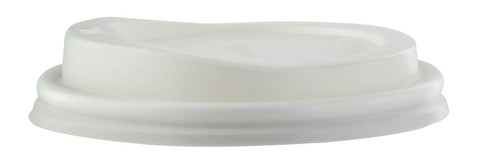 Lid PLA 3.15 IN White For 8 OZ Cup 50 Count/Pack 20 Packs/Case 1000 Count/Case