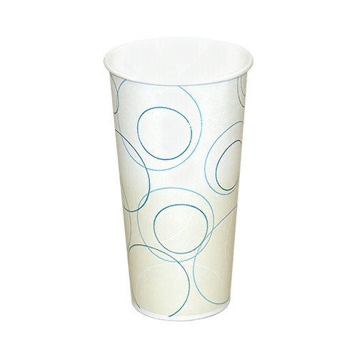 Cold Cup 22 OZ Single Wall Poly-Coated Paper Multicolor Champagne 1000/Case