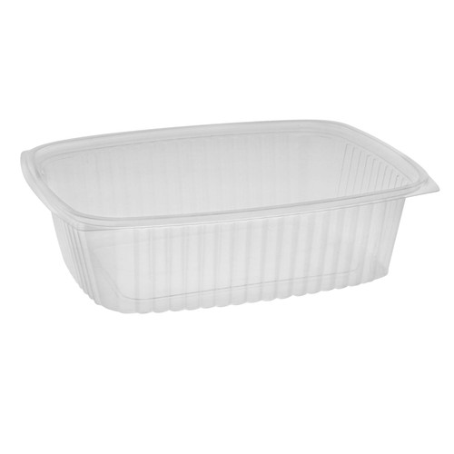 Deli Container Base 48 OZ OPS Clear Rectangle 220/Case