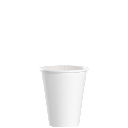 Solo® Hot Cup 8 OZ SSP White 50 Count/Pack 20 Packs/Case 1000 Count/Case