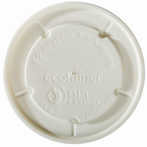 Lid PLA White For 12 FLOZ Cup 1000/Case