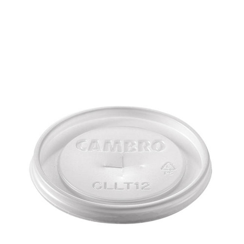 Lid Translucent For 12 FLOZ Cold Cup Straw Slot 1000/Case