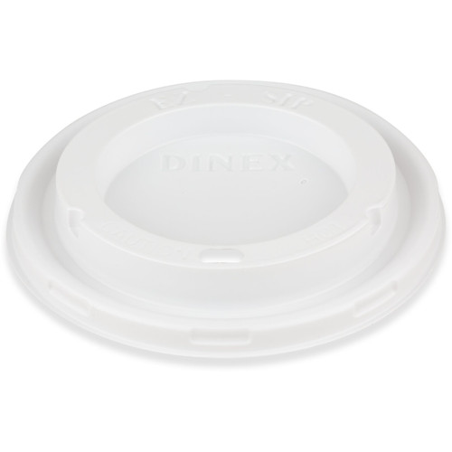 Dinex® Fenwick Lid Flat PS Translucent For 8 OZ Mug Cup Sip Through 1000/Case