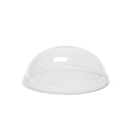 Lid Dome 4.7X1.838 IN PET Clear For Cup With Hole 1000/Case