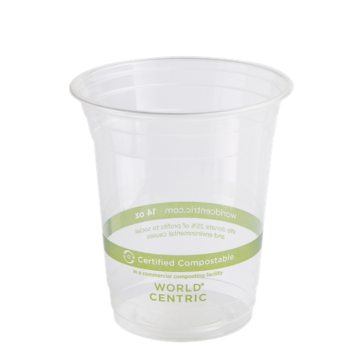 Cold Cup Tall 14 FLOZ PLA Clear 1000/Case