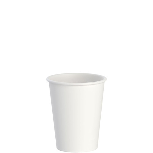 Solo® ThermoGuard® Hot Cup 8 OZ Double Wall Poly-Coated Paper White 40 Count/Pack 25 Packs/Case 1000 Count/Case